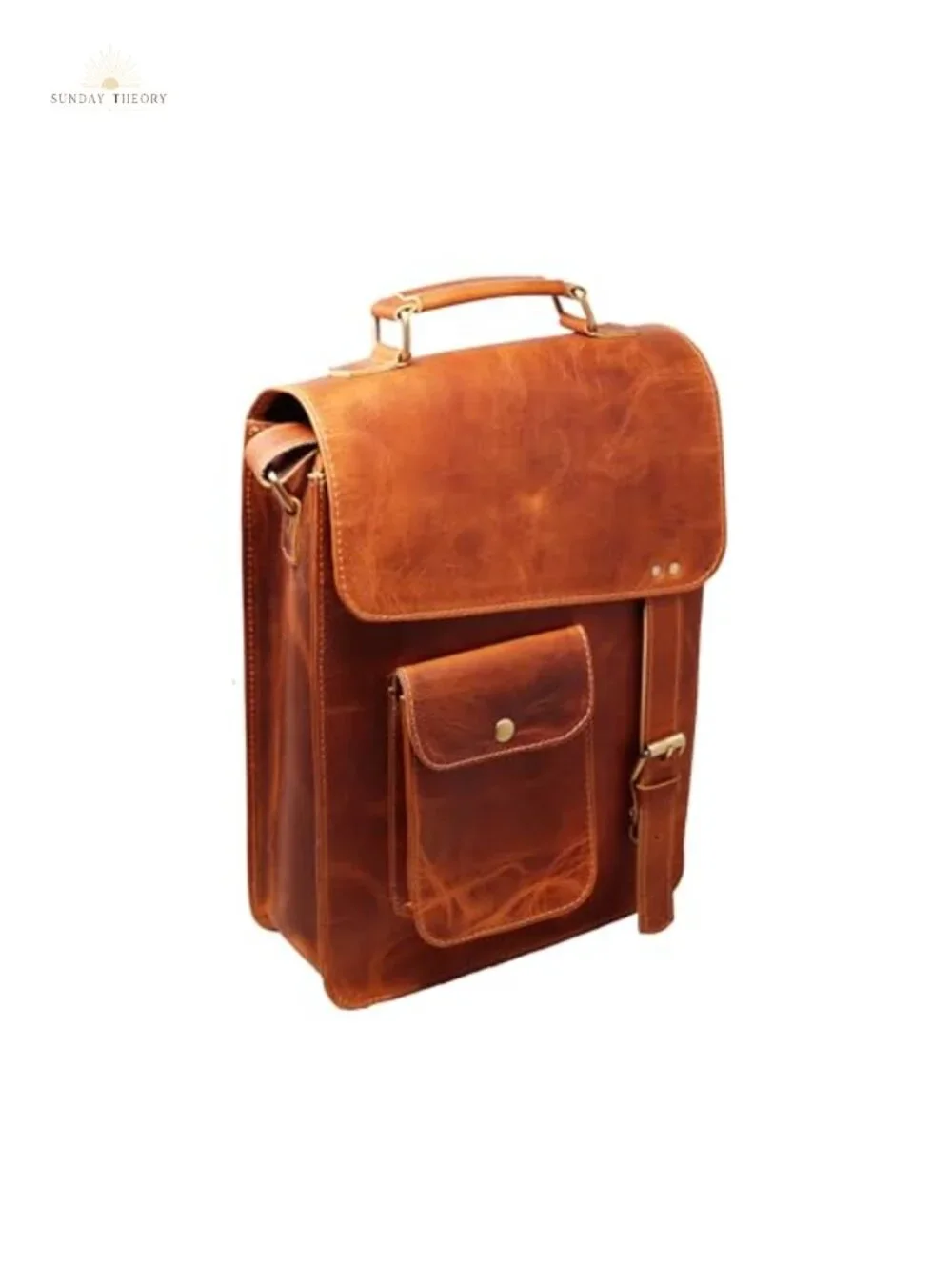 Leather Messenger Bag Laptop Case Office Briefcase Shoulder Bag